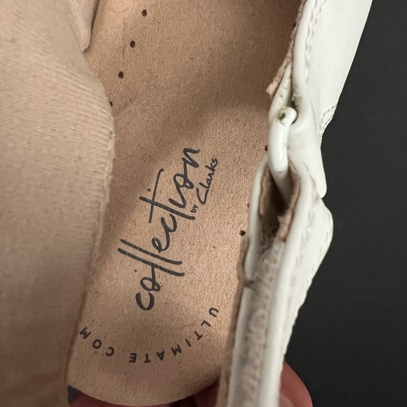 NIB Clarks Annadel Ivory Wedge Slingback Size 11 - Picture 6 of 10